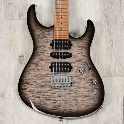 Suhr Modern Plus HSH Guitar, Roasted Maple Fingerboard, Trans Charcoal Burst image 2