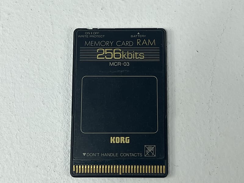 Korg MCR-03 256kbits RAM Memory Card With M1 Program/combi 