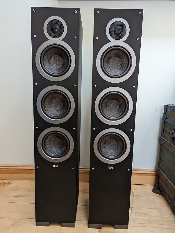 ELAC F6 Floor Standing Speakers Near Mint For Sale! Reverb
