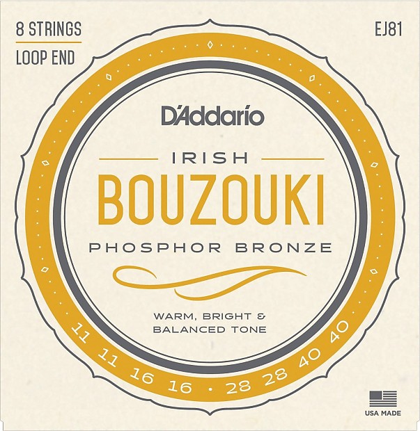 D'Addario EJ81 Irish Bouzouki Strings | Reverb Bulgaria