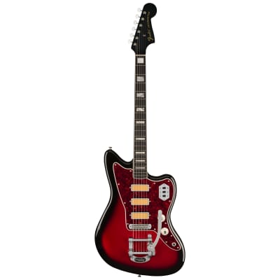 Fender Gold Foil Jazzmaster, Candy Apple Burst, Ebony Fingerboard, w/Deluxe Gig Bag image 6