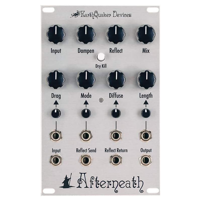EarthQuaker Devices Afterneath Reverb Eurorack Module Limited Retrospective Silver - Free Shipping image 1