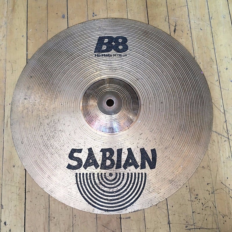 Sabian 14" B8 Hi-Hat Cymbal (Top) 1990 - 2010 image 1