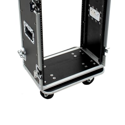 16 Space 12" Deep ATA Amp Rack Case w/ Casters image 3