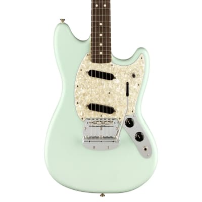 Open Box Fender American Performer Mustang - Satin Sonic Blue w/ Rosewood FB image 1