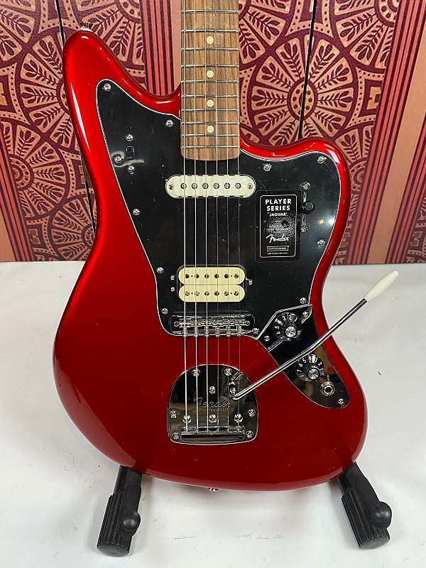Fender Player Jaguar Solidbody Electric Guitar - Candy Apple Red image 1