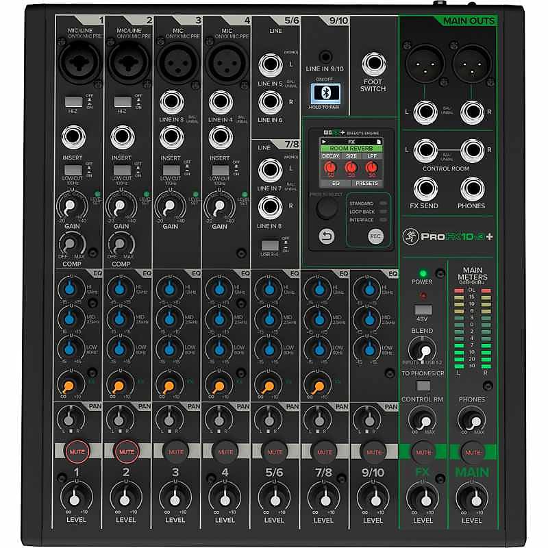 MACKIE PROFX10V3+ Mixer USB 10 canaux + Bluetooth + Reverb Canada