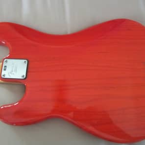 Immagine Fender Hot Rod P/J Precision Bass USA 2000 Sunset Orange Transparent W/ Fender HardShell Case - 8