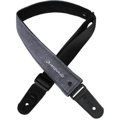 Strandberg VitalGrip Guitar Strap Black and Gray image 1