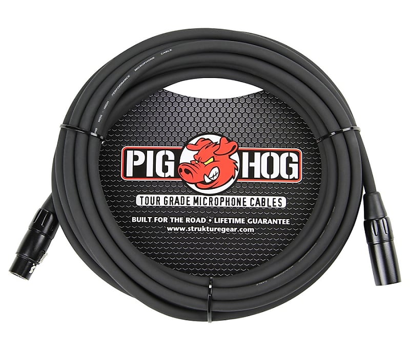 Pig hog PHM25 8mm High Performance Microphone Cable XLR-XLR 25 Ft image 1