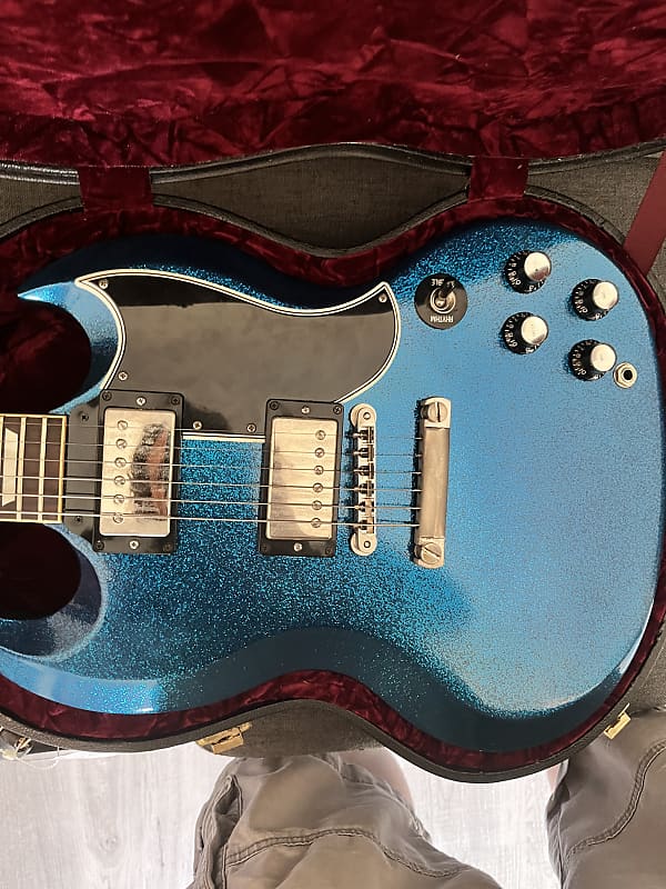 Gibson Custom Shop SG Standard 2008 - Extremely Rare Blue Sparkle image 1