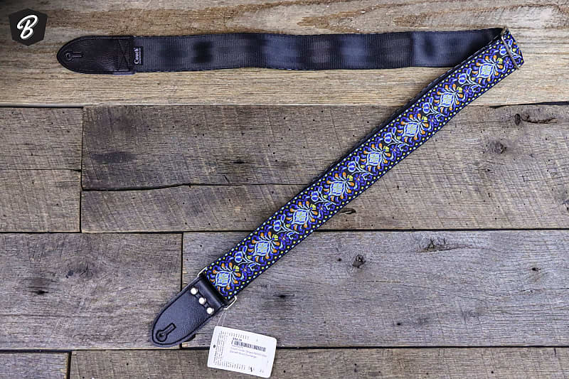 Classic Hendrix Style Hippie Weave Seatbelt Guitar Strap