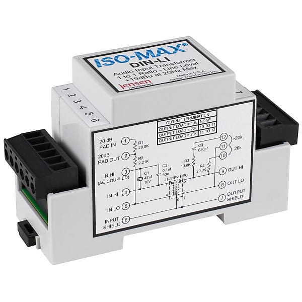 Jensen DIN-LI Isolation Transformers image 1