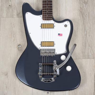 Harmony Standard Silhouette Bigsby Guitar, Rosewood Fretboard, Slate image 1