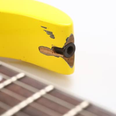 1980s BC Rich Gunslinger Prototype Yellow Guitar Vivian Campbell? #47221 image 20