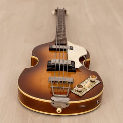 1978 Hofner 500/1 Beatle Bass Vintage Violin Bass '60s Spec w/ Staple Pickups, Case image 11