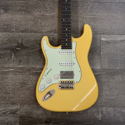 AIO S4 Left-Handed Electric Guitar - Buttercream (Mint Pickguard) image 1