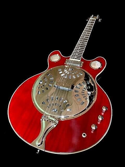 NEW RED COZART JAZZ RESONATOR ACOUSTIC ELECTRIC GUITAR