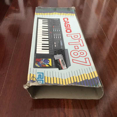 Casio PT-87 Grey Mini Synthesizer | 1980's | Carton Box + Manuals image 5