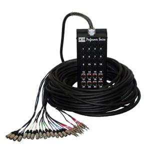 CBI Cables MCB24-1608Q-150-F3 16x8 XLR to TRS Audio Snake with Neutrik Connectors