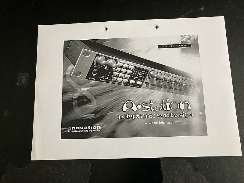 Novation A-Station  | Owners Manual with Ring Binder image 1