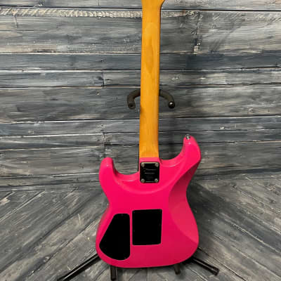 Used Charvel Charvette Electric Guitar with Gig Bag- Pink image 7