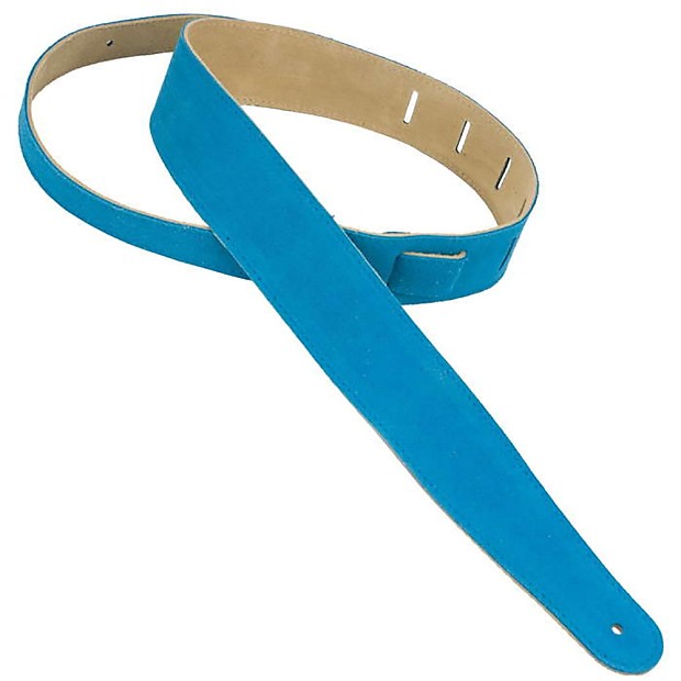 Henry Heller HBS2-TRQ 2" Capri Suede Guitar Strap with Nubuck Backing, Turquoise image 1
