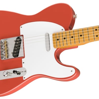 Fender Vintera '50s Telecaster Electric Guitar Maple Fingerboard, Fiesta Red w/ Deluxe Gig Bag image 2