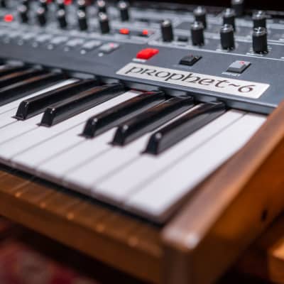 Sequential Prophet-6 49-Key 6-Voice Polyphonic Synthesizer 2018 - 2020 - Black with Wood Sides