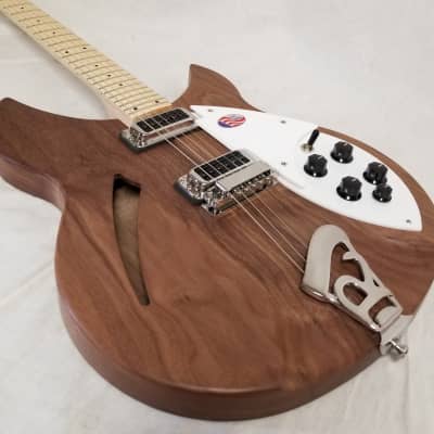 Rickenbacker 330 Electric Guitar, Thin-Line Semi-Acoustic, Walnut, 24 fret, 2 Pickups, Dot inlay, W/ image 17