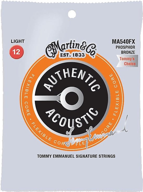 Martin MA540FX Light Acoustic Guitar Strings image 1