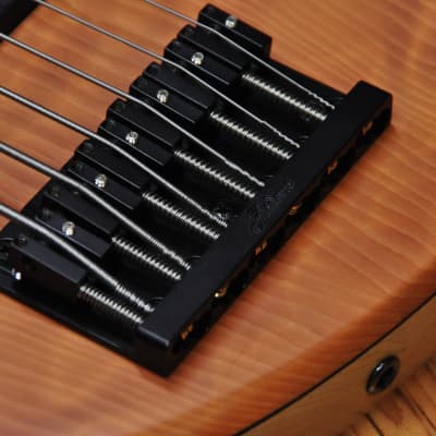 Fodera Emperor Std Limited Doctorbass Edition 6 string Ebony board 17.5mm Figured Redwood top image 6