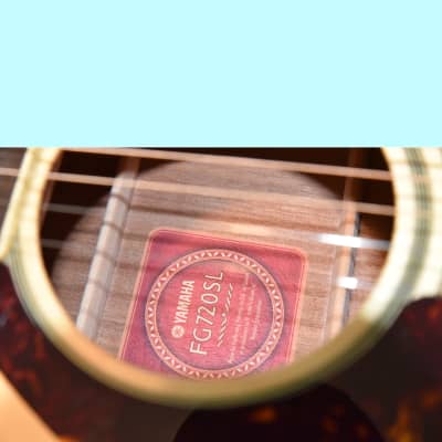 Yamaha FG720SL Solid Top Acoustic Guitar Natural Gloss image 8