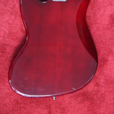 Giannini GB-1 TWR 4 String Bass Guitar Trans Wine Red Finish image 11