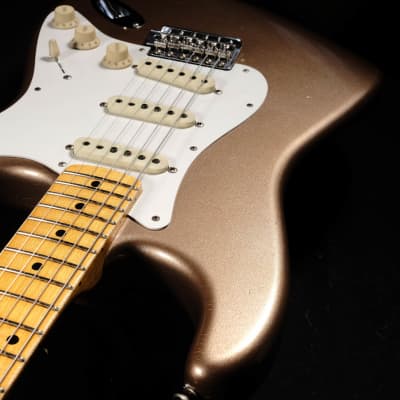 Fender Custom Shop Limited Edition '50s Stratocaster Journeyman Relic - Aged Firemist Gold With Case image 5