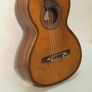 Salvador Ibanez 19th Century Handmade Parlour Classical made in Spain Natural Wood Finish image 2