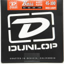 Dunlop DBN45100 Nickel-Wound Steel Medium Light .045-.110 Electric Bass 4 String Set 2010s Standard