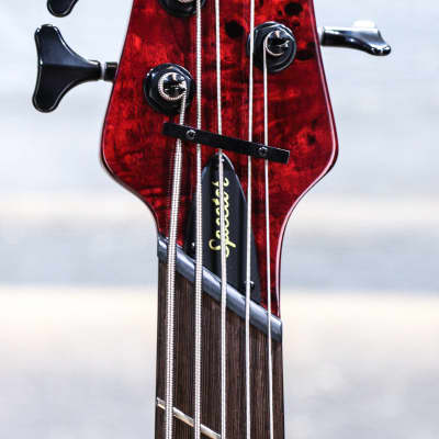 Spector NS Dimension 5 Multi-Scale 34-37" Inferno Red Electric Bass w/Bag #W232298 image 5