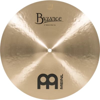 Meinl 14” Byzance Traditional Medium Hi Hat Cymbal Pair B14MH image 5