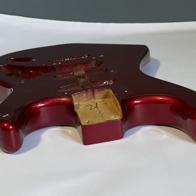 1987 Kramer USA Pacer Deluxe F Series Plate Candy Apple Red Guitar Body Floyd Ready image 20