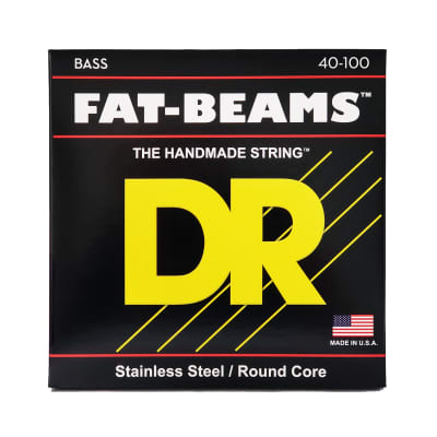 DR Strings Fat-Beam Stainless Steel Bass Strings: Light 40-100 image 4