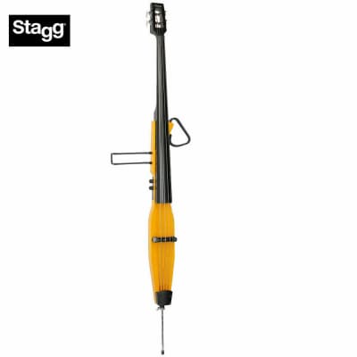 Stagg EDB-3/4 H Solid Maple Top & Neck Upright 3/4 Size Electric Double Bass w/Gig Bag for sale