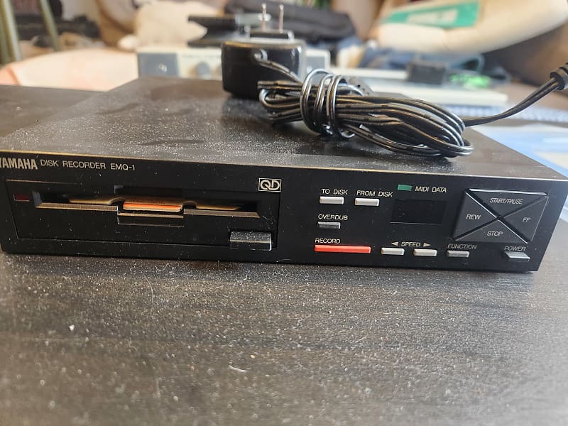Vintage YAMAHA EMQ-1 Quick Disk QD MIDI Recorder with Disk Drive for Samplers image 1
