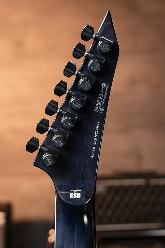 ESP LTD H3-1007 Baritone Electric Guitar - See-Thru Black