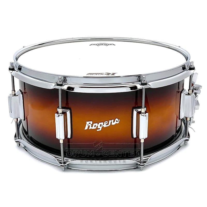 Rogers Powertone Limited Edition Snare Drum 14x6.5 Vintage Sunburst Lacquer image 1