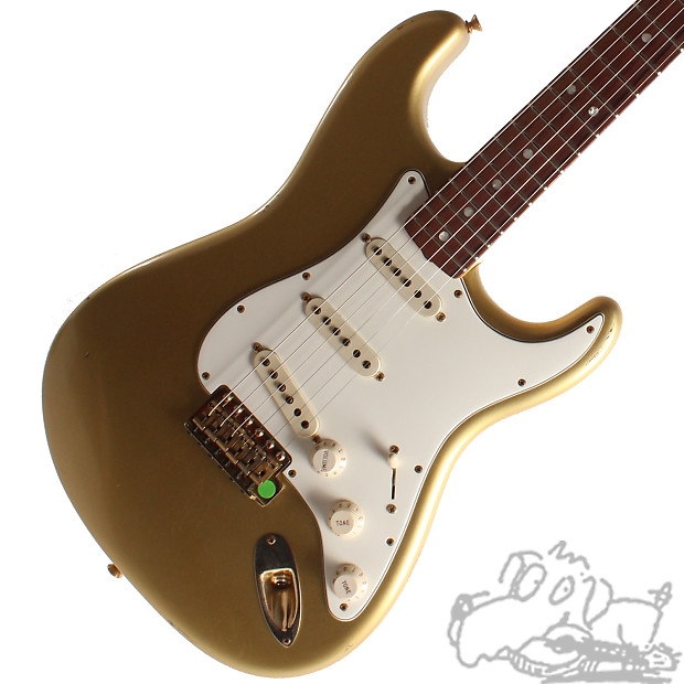 2004 Fender 50th Anniversary Custom Shop '65 Stratocaster Relic in Atzec Gold image 1