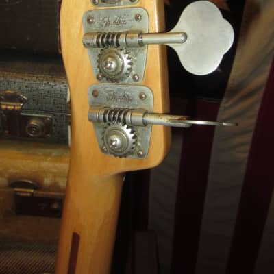 Vintage 1969 Fender Telecaster Bass Metallic Blue Flame Refinish w/ Gig Bag image 5