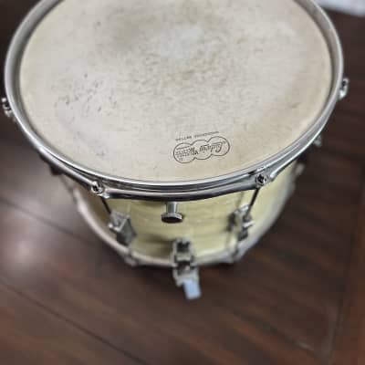 Ludwig Marching Snare 1966 - White Marine Pearl image 5