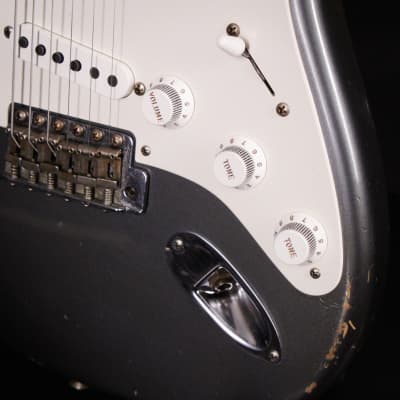 Fender Custom Shop Masterbuilt Todd Krause 1957 / 57 Stratocaster Relic Charcoal Frost Metallic 2023 (R130367) image 16