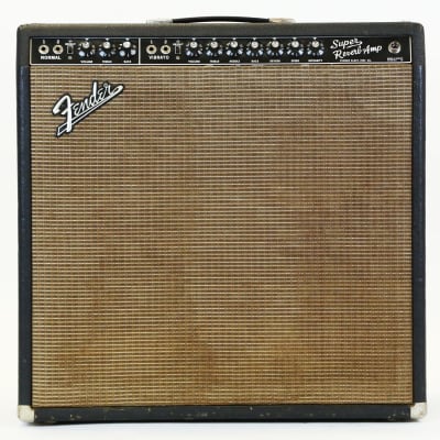 Fender Black Panel Super Reverb 2-Channel 40-Watt 4x10" Guitar Combo 1963 - 1967